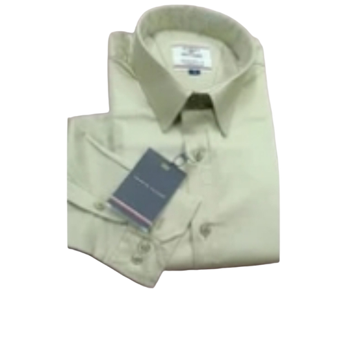 White Men Shirt - Cotton Full Sleeves Classic Collar, M-L-XL Sizes, Multicolor, Customized Logo