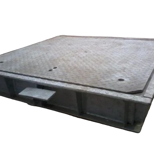 Petrol Pump Tank Pit Cover - Mild Steel 20x20 Inch Silver | Corrosion Resistant Steel