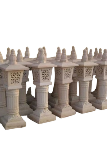 White Sandstone Lamp Post
