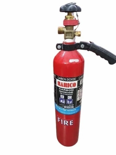 4.5 Kg Rarico Carbon Dioxide Fire Extinguisher - 8kg Capacity, Class B Fire Rating, Red Round Cylinder