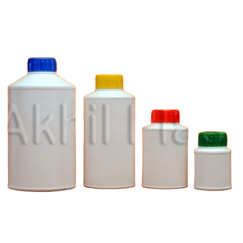 Ap04 Hdpe Ciba Shape Bottle - HDPE Material, 100-1000 ml, White, Eco Friendly, Industrial Use, Plain Design, Measuring Cup & Plug Available