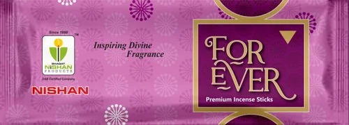 Forever Incense Stick - 6 Inch Natural Sticks, 20 Min Burning Time | Indian Religious Use