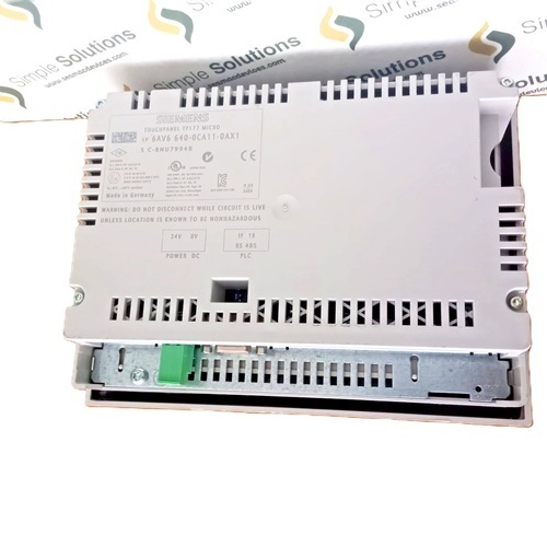6AV6640-0CA11-0AX1 Siemens - Metal, Standard Size, White, 5.7-Inch STN Touch Panel | Durable MPI Profibus DP HMI