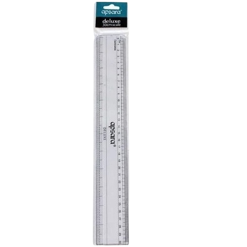 Apsara Scale - Plastic Long Stationery Ruler, Lightweight and Portable with Smooth Edges