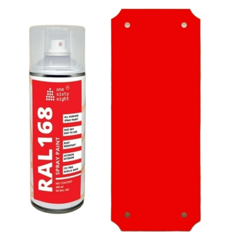 Powder Coating Ral 3020 Spray Paint Ral 168 Spray Paint 400 Ml - Color: Red