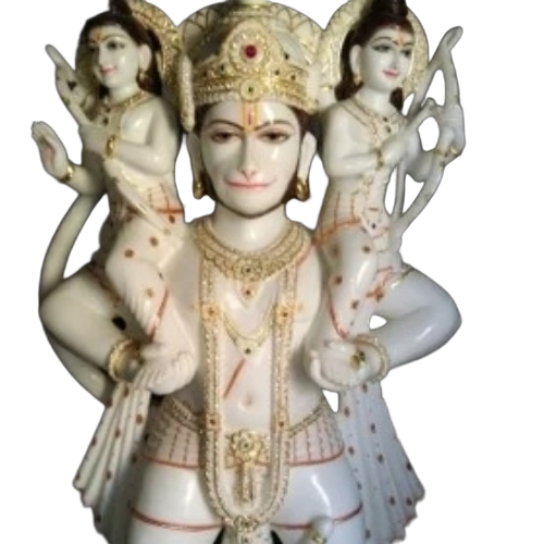 Standing Hanuman Marble God Statue