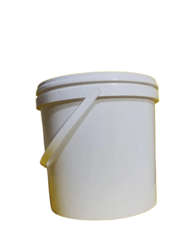 White Plastic Buckets - Color: Multi