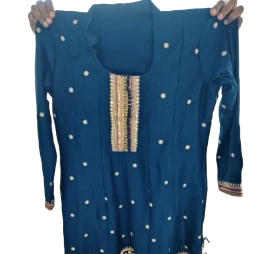 3/4 Sleeves Ladies Designer Salwar Kameez - Breathable Premium Fabric, Printed Pattern, Customized Size | Anti Wrinkle, Quick Dry, No Fade, Skin Friendly