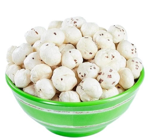3 Suta Mithila Makhana - Organic White Fox Nuts, All Size | Low Calorie, High Fiber, Gluten Free, Vegan Friendly, Crunchy Texture, Roasted