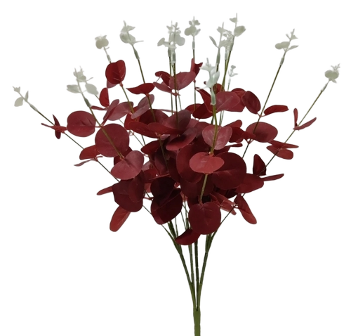 Elipino Artificial Flower Bushes - Color: Red