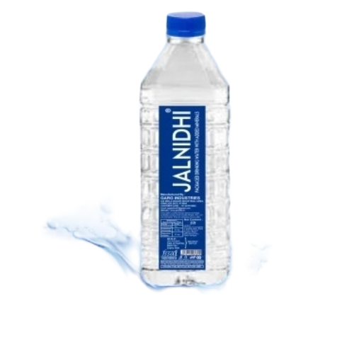 Jalnidhi Mineral Water Bottle 1 Litre - Plastic Bottle 997g to 1000g 6 Months Shelf Life | Pure Ground Water Sealed for Freshness