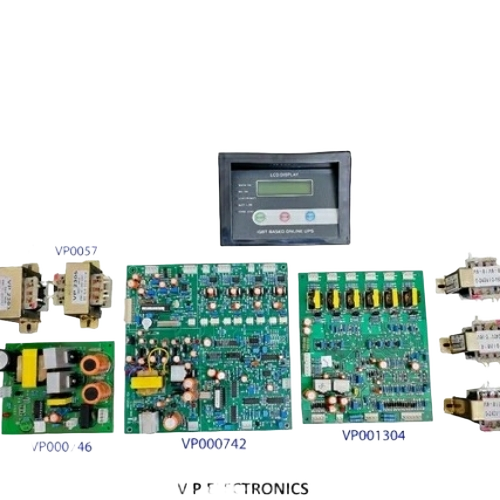 3 In 1 Out Online Ups Control Card With Display Control Transformer And 6 Pulse Charger Card - Green Microcontroller-Based Control Stable Dc to Ac Conversion | Accurate Voltage and Frequency Regulation Overload and Short-Circuit Protection Industrial Use
