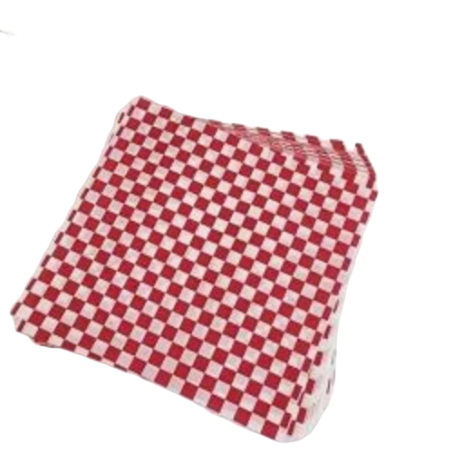 Check Butter Paper - Lightweight Square Red and White | Easy to Cut, Fold, Package, Food Contact Safe