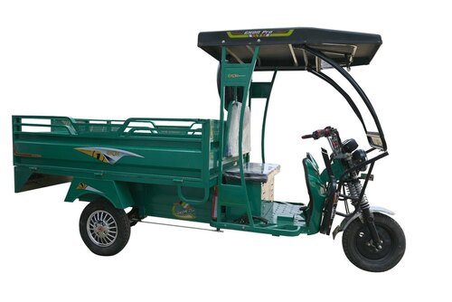 E Cart Battery Operated Loader Rikshaw - MS Body, 2770x980x1385 mm, Blue, 4x100 Ah Battery | Load Capacity 400 kg, 25km/hr Speed, Single Seat