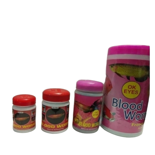 Frozen Blood Worms - Granules Form, 50 gm Pack | Frozen Food Style