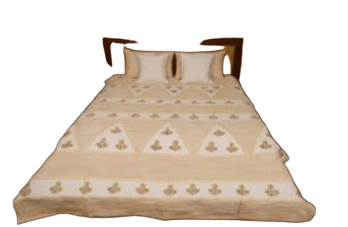 Hand Block Printed Quilted Bed Cover - Color: Comes In Various Colors