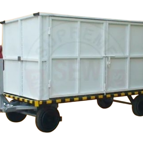 Mild Steel Trolley Close Baggage Cart