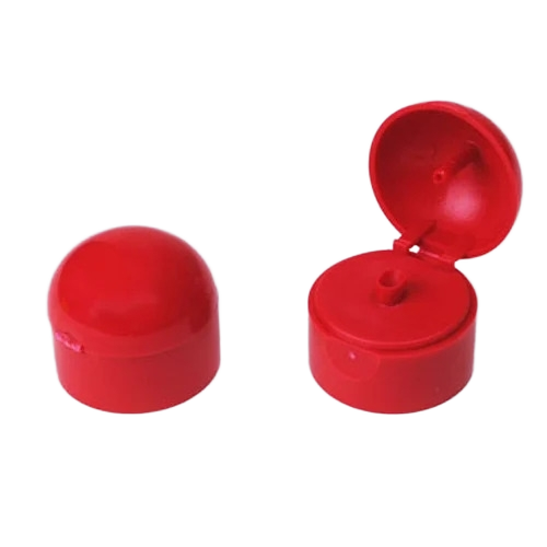 Plastic Red Flip Top Bottle Caps - Plastic, Various Sizes, Red Dome | Reusable, Lightweight, Fits Standard Bottles