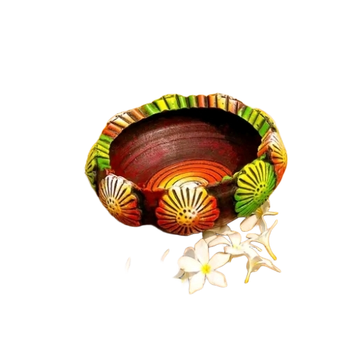 Clay Bowl - Clay Circular, Handcrafted Finish | Eco Friendly, Heat Resistant, Traditional Design, Food Safe, Earthy Texture, Durable, Rustic Appeal, Non Toxic