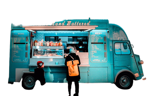 Food Truck - Color: Blue