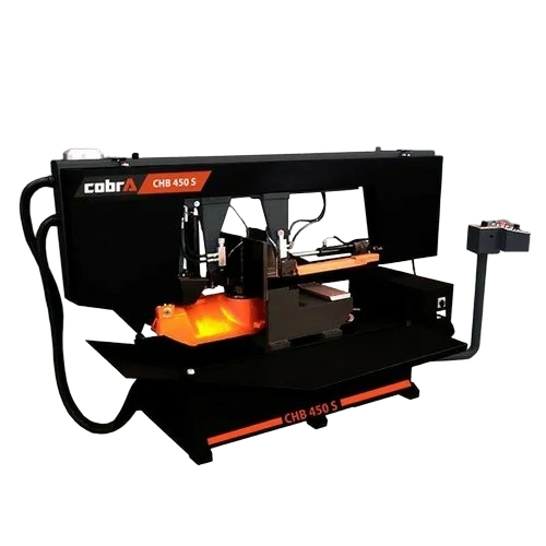 Industrial Chb 450 S Metal Cutting Bandsaw Machine - Steel, Black, 220 Volt | Precision Cutting, Adjustable Speed, Large Capacity