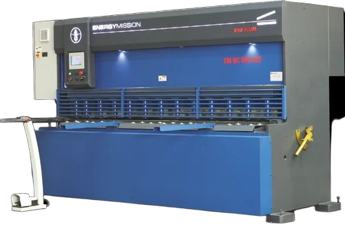Nc Hydraulic Shearing Machine - Mild Steel, 1500-9000mm Blade Length, Blue, Semi-Automatic