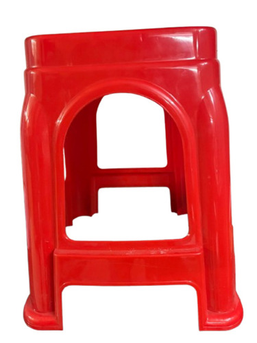 Red Plastic Stool - Brand Name: Jigo