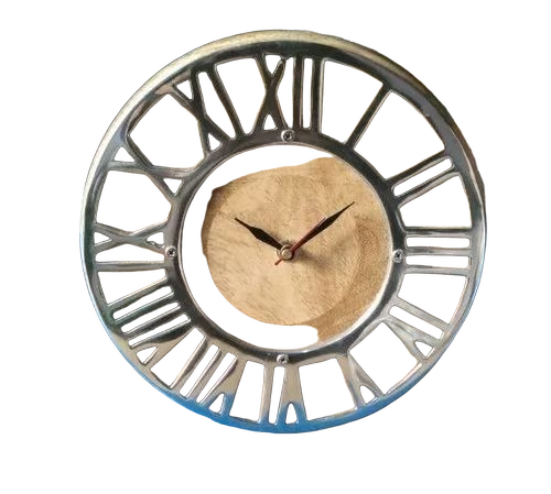 Wooden Wall Clocks - Durable Wooden, Brown Round | Home Wall Decor