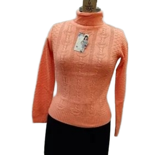 Woolen High Neck Fancy Top