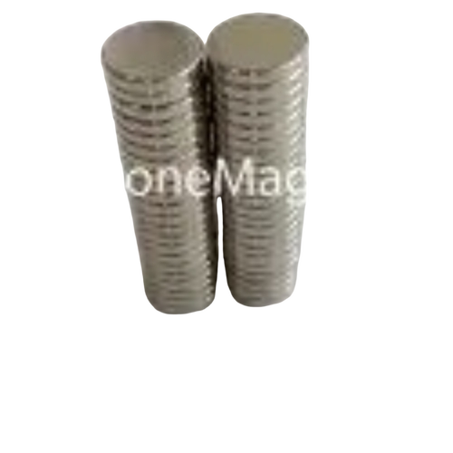 Disc Magnet Hi Power Rare Earth NdFeB Magnet - NdFeB, Round, Silver | High Energy, Nickel Coated, Precision Made, Brittle