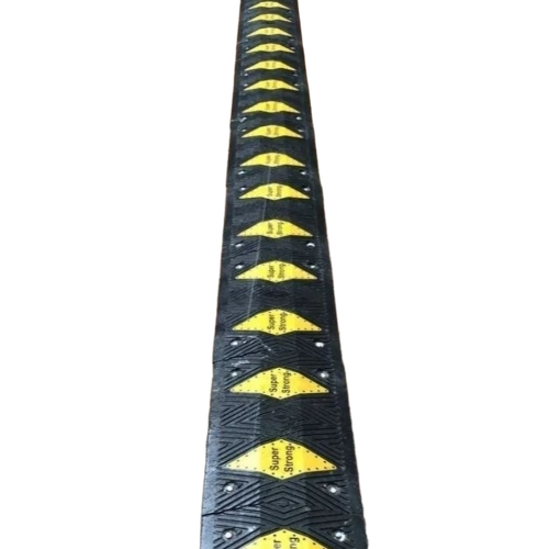 Rubber Speed Breaker Hump - Rubber Black | Durable High Visibility Weather Resistant Shock Absorbing Anti-Slip Easy Installation Traffic Calming Flexible Design Heavy Load Long Lifespan