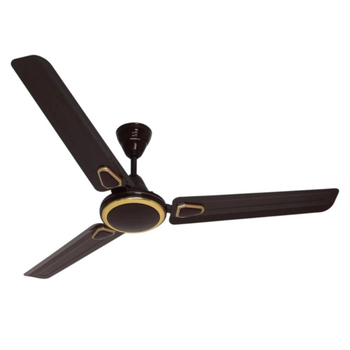 Electric Ceiling Fan - Metal, Standard, Brown, 220V | 3 Blades, Ceiling Mount, High Speed