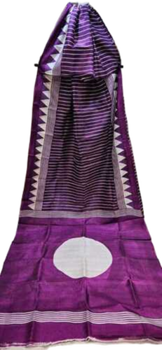 Purple Katan Silk Saree