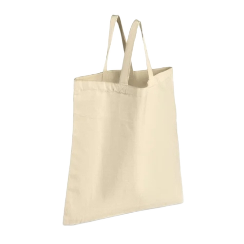 Cotton Carry Bag - Canvas, Customized Size, Off-white | Loop Handle, Plain Pattern, Durable, Fine Finished
