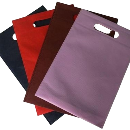 Non Woven Carry Bag - Customized Size, Black Red Brown Purple | Durable, Eco Friendly, Fine Finished, With Handle