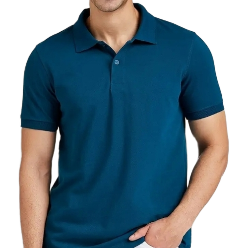 Blue Plain T Shirt 