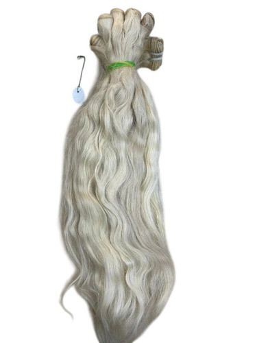 Natural White Human Hair Extensions 