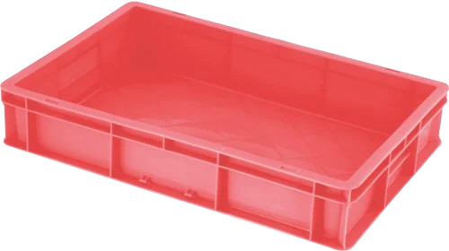 20 L Red Plastic Storage Crate - Dimension (L*W*H): 250X200X175 Mm (Lxwxh)