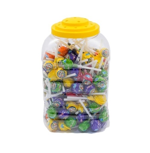 Mellow Pop Fruit Lollipop - Sugar Based, Colorful Hard Candy, Individually Wrapped, Eggless, Chewy Texture