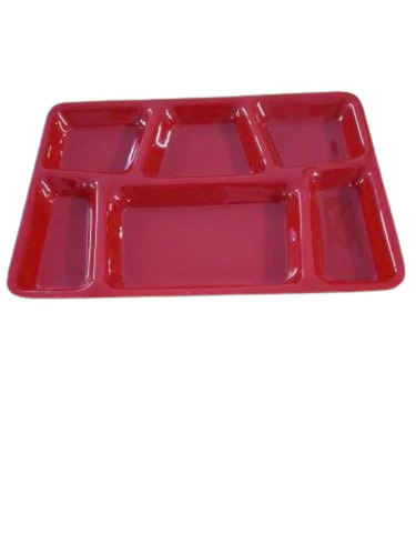 Acrylic 6 Compartment Plate