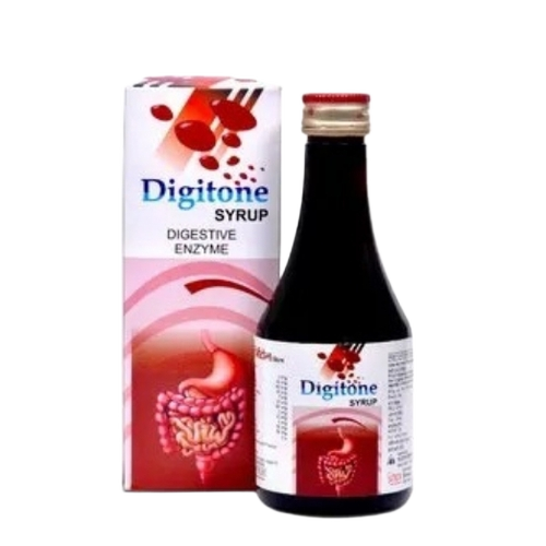 Digitone Digestive Enzymes Syrup - 200ml Bottle, Twist Cap, Leak-Proof Packaging | Chemical-Free, Doctor Prescription, Quick-Acting, Stable Storage