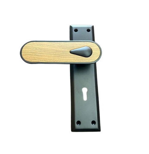 Mortice Locks - Steel, Standard Size, Polished Black | Manual Key-Based Deadbolt, Rust Proof, Electroplated Finish