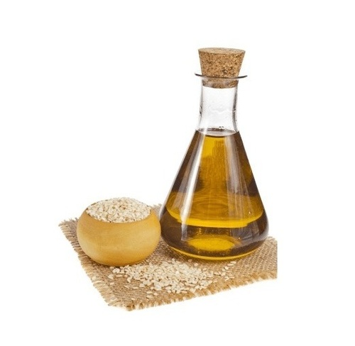 Sesame Oil - Cold Pressed Organic Sesame, Golden Yellow | 100% Pure, High Smoke Point, Cholesterol Free