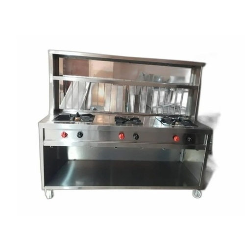 Commercial Food Counter - Stainless Steel, Rectangular, Silver & Transparent, Polished Finish | Electrical, High Efficiency, Easy To Install, Heavy-duty, Corrosion And Scratch Resistant