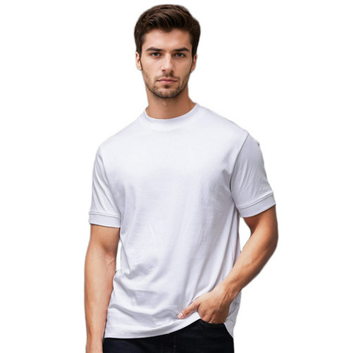 Mens T Shirts - Cotton, S to XXXL, White | Quick Dry, Lightweight, Crease Resistant, Soft Texture