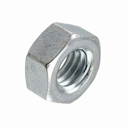Stainless Steel Hex Nut - Standard Size, Silver, Galvanized | Corrosion Resistant, Polished, Easy to Use, Strong