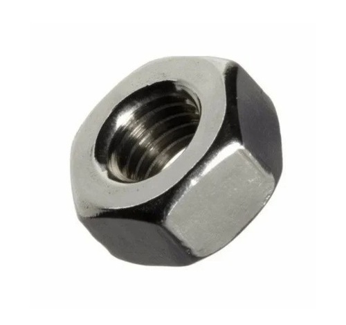 Stainless Steel Hex Nuts - Polished Galvanized Silver Color Hexagonal Head Corrosion Resistant