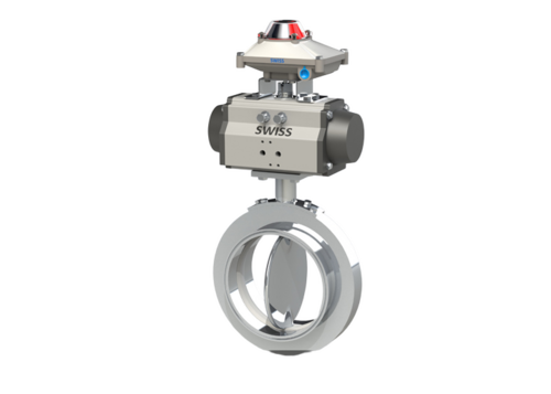 Sandwich Type Butterfly Valve Actuated - Application: Industrial