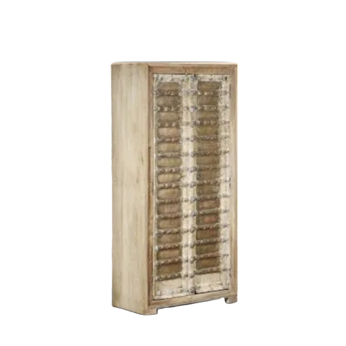 Almirah - Wood, Brown, Compact Size | Adjustable Height, Ergonomic Layout, Durable Material, Stable Frame