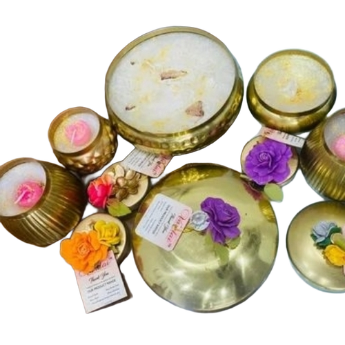 Decorative Candle For Gift - Paraffin White, Table Top | Fragrant Aroma, Handcrafted Decorative Shapes, Smooth Finish